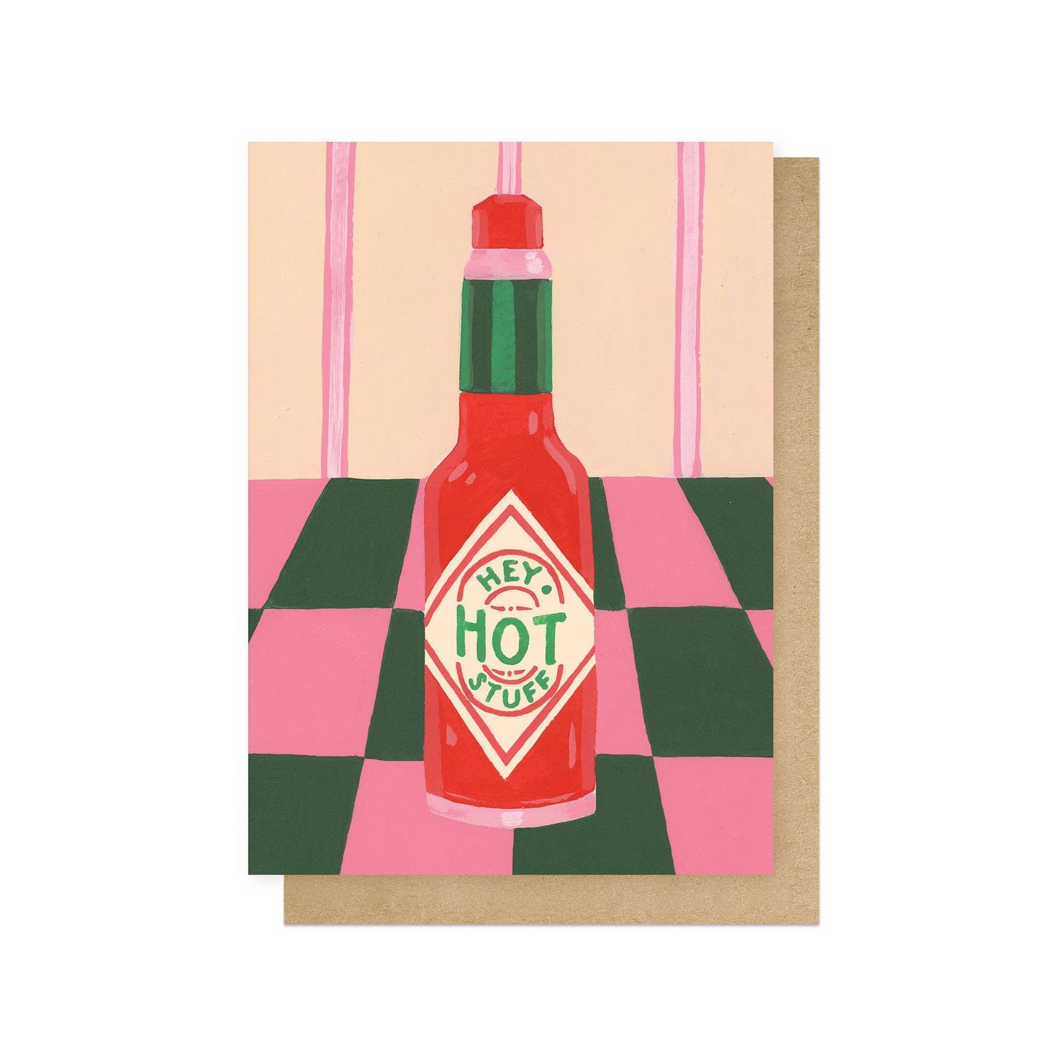 Hey Hot Stuff Greetings Card: Cello-Free