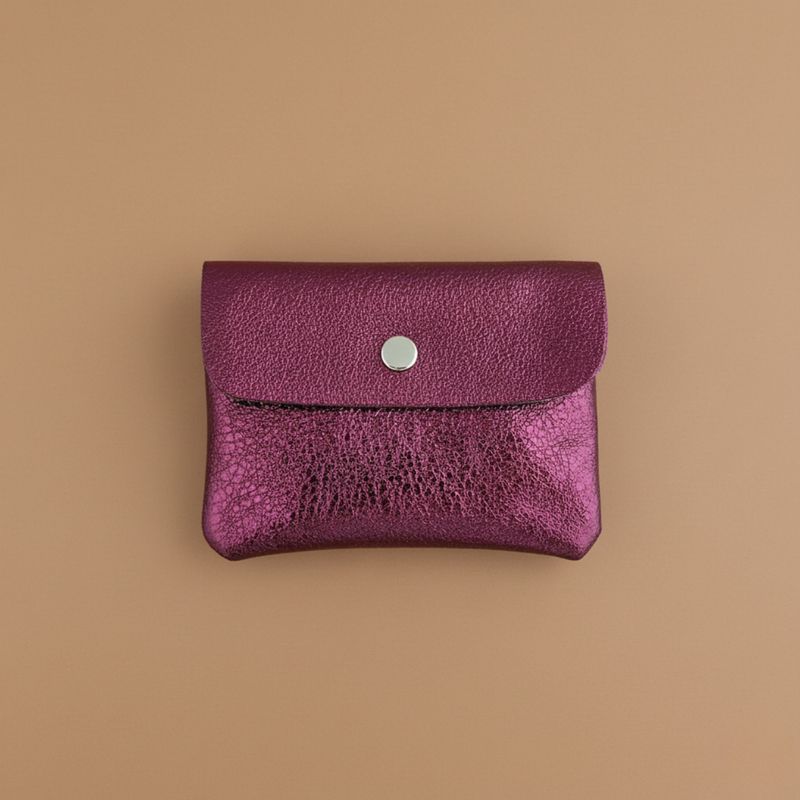 Cowhide leather coin purse Kangoobis: Burgundy