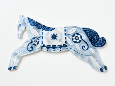 Jones And Co Paloma blue horse