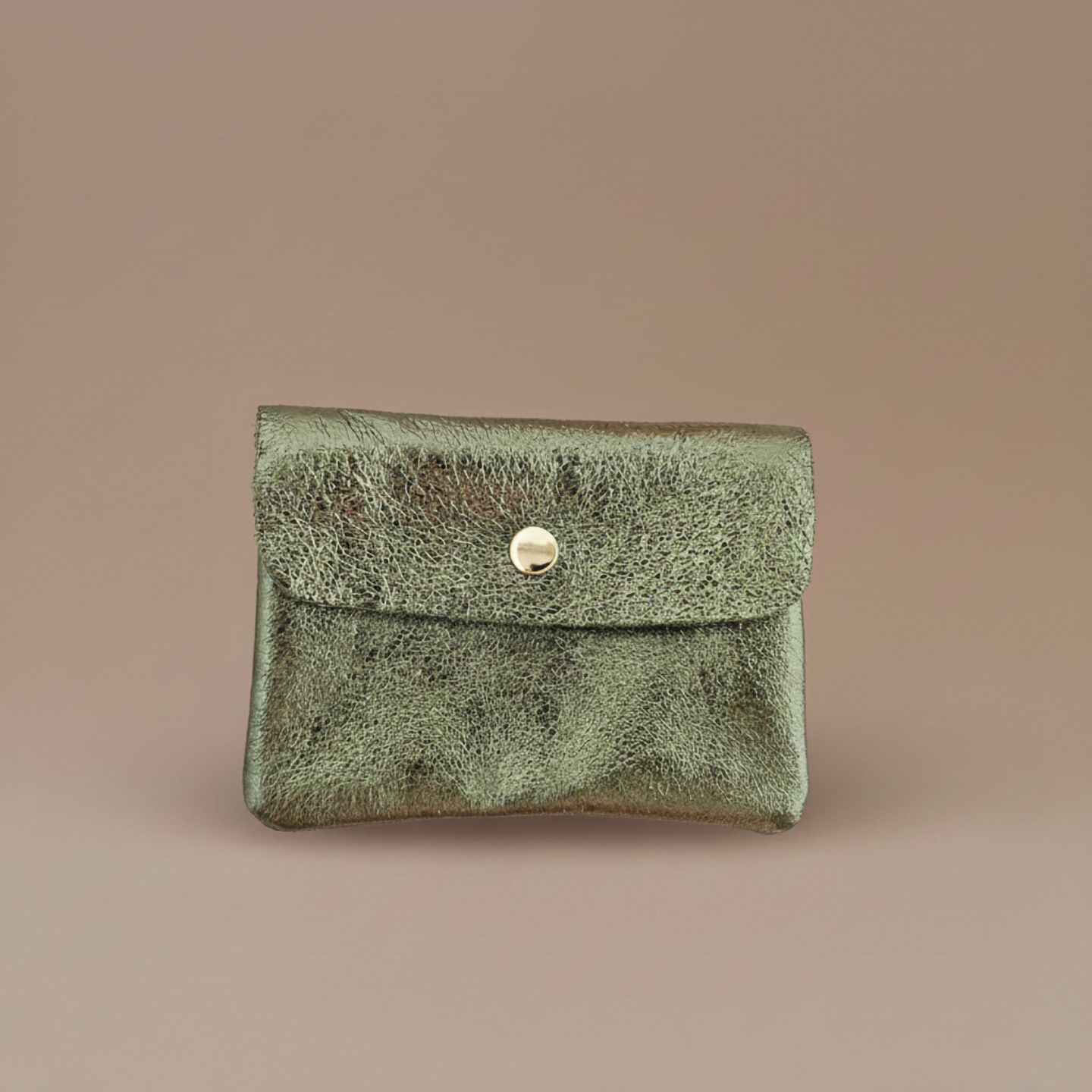 Cowhide leather coin purse Kangoobis: Persimmon
