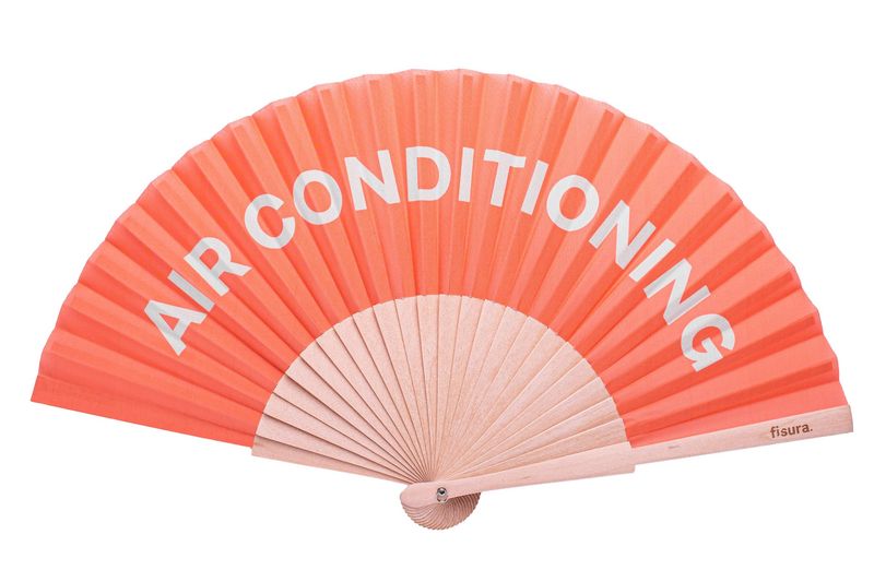 Orange "Air Conditioning" Fan