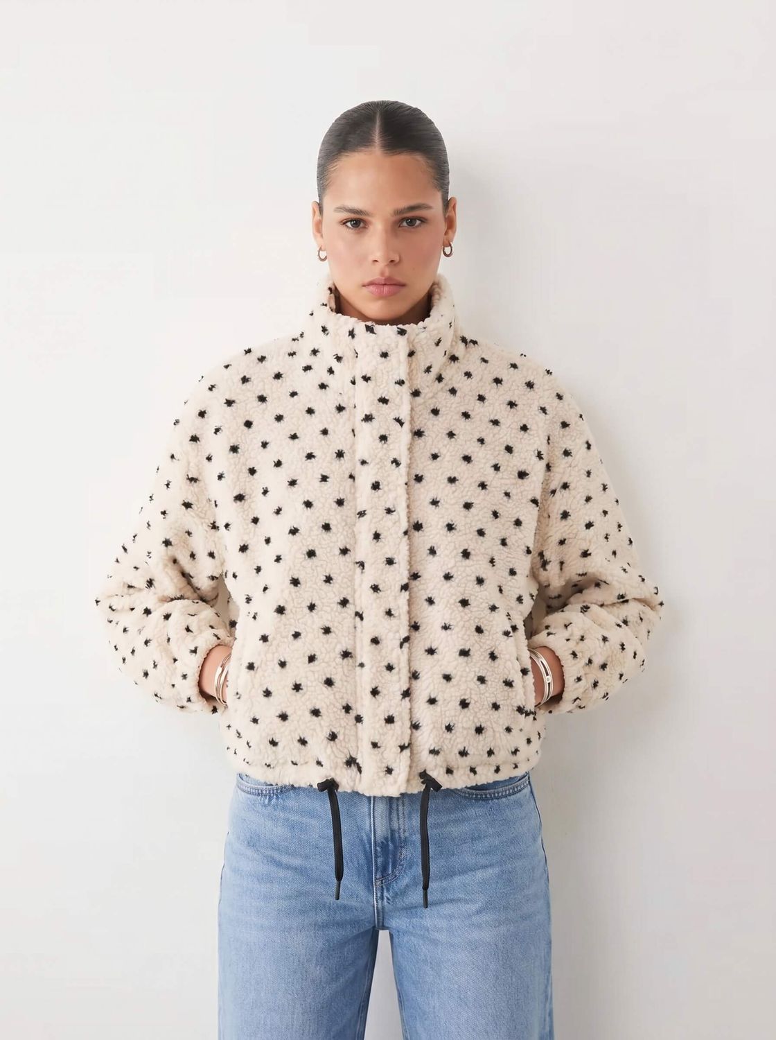 Smaibulun spot fleece jacket
