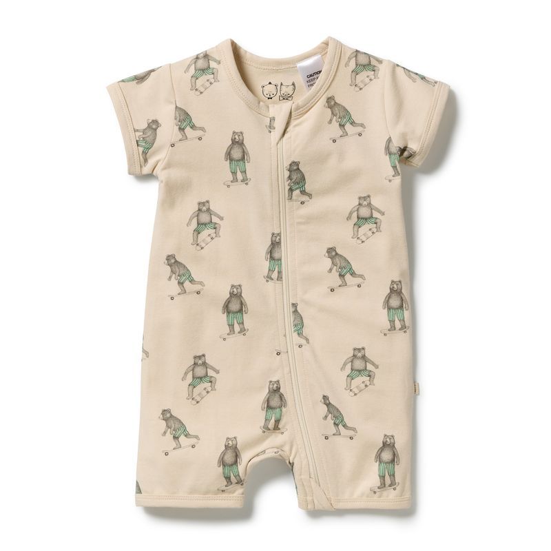Skater club organic boyleg zipsuit