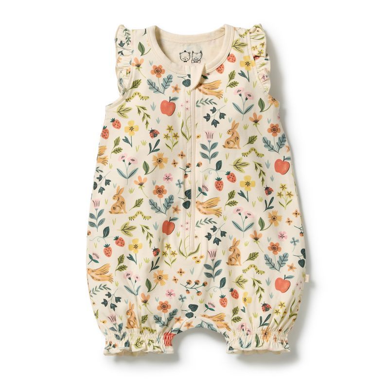 Summer Garden Wilson and Frenchy Ruffle Zipsuit