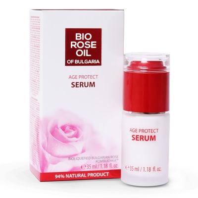 Age protect face serum Bio Rose Oil of Bulgaria -45ml.