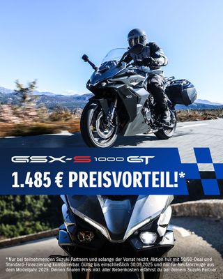 Suzuki GSX-S1000GT LETZTE CHANCE bis 30.09.25