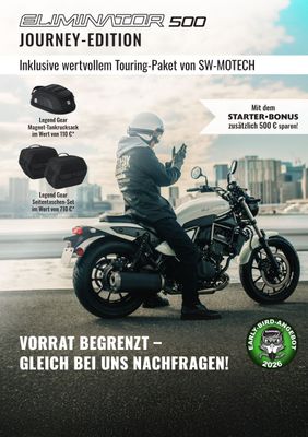 Kawasaki Eliminator 500 inkl. Touring Paket + € 500 STARTER BONUS