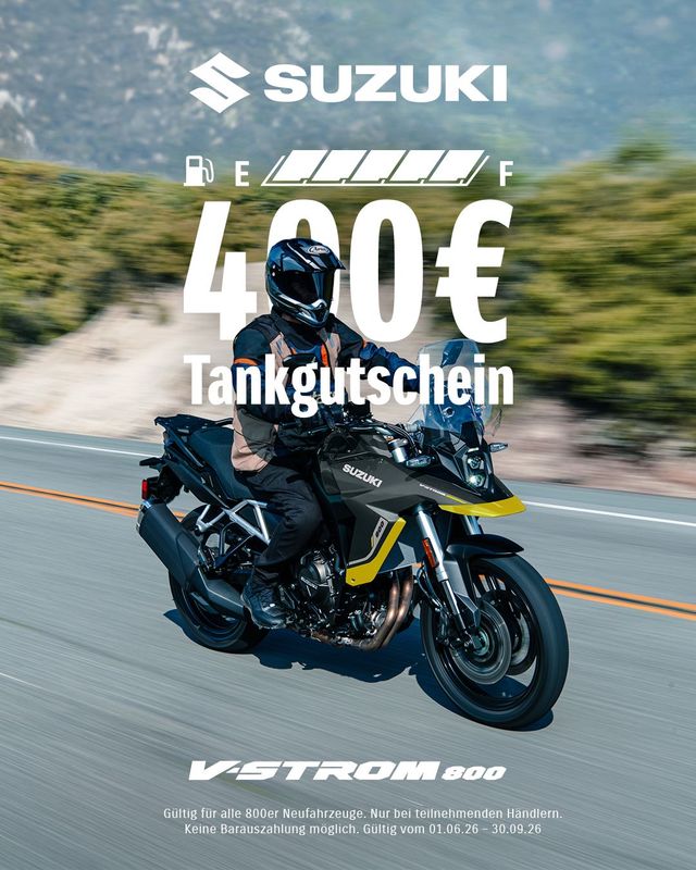 Suzuki V-Strom 800DE Power Edition *2026*, Tankgutschein Suzuki V-Strom 800DE Power Edition *2026*, Tankgutschein