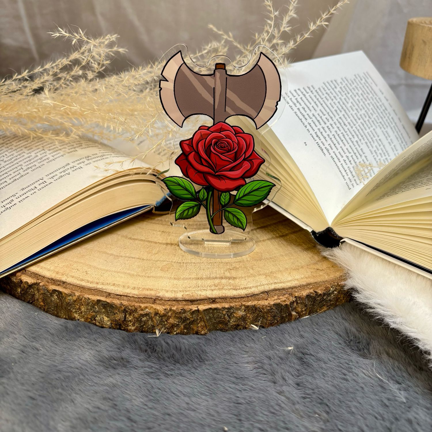 Buchwächter "Axt und Rose"