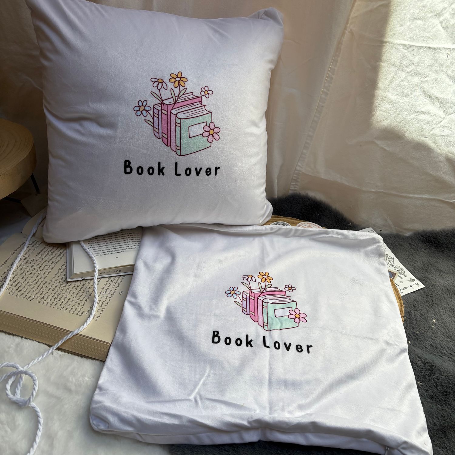 Kissenbezug  "Book Lover"