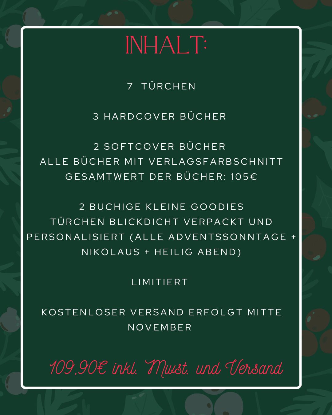 Bookish Fantasy Adventskalender 2025 - Book only + 2 Goodies