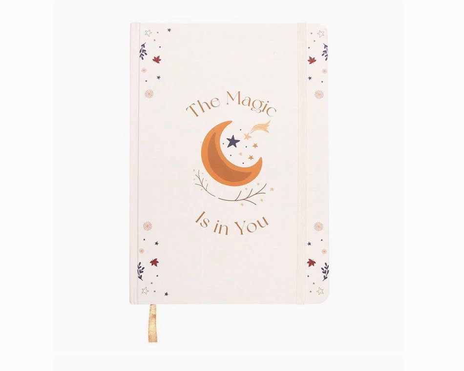 Notizbuch „The Magic Is in You“ – A5, Goldschnitt & Gummiband
