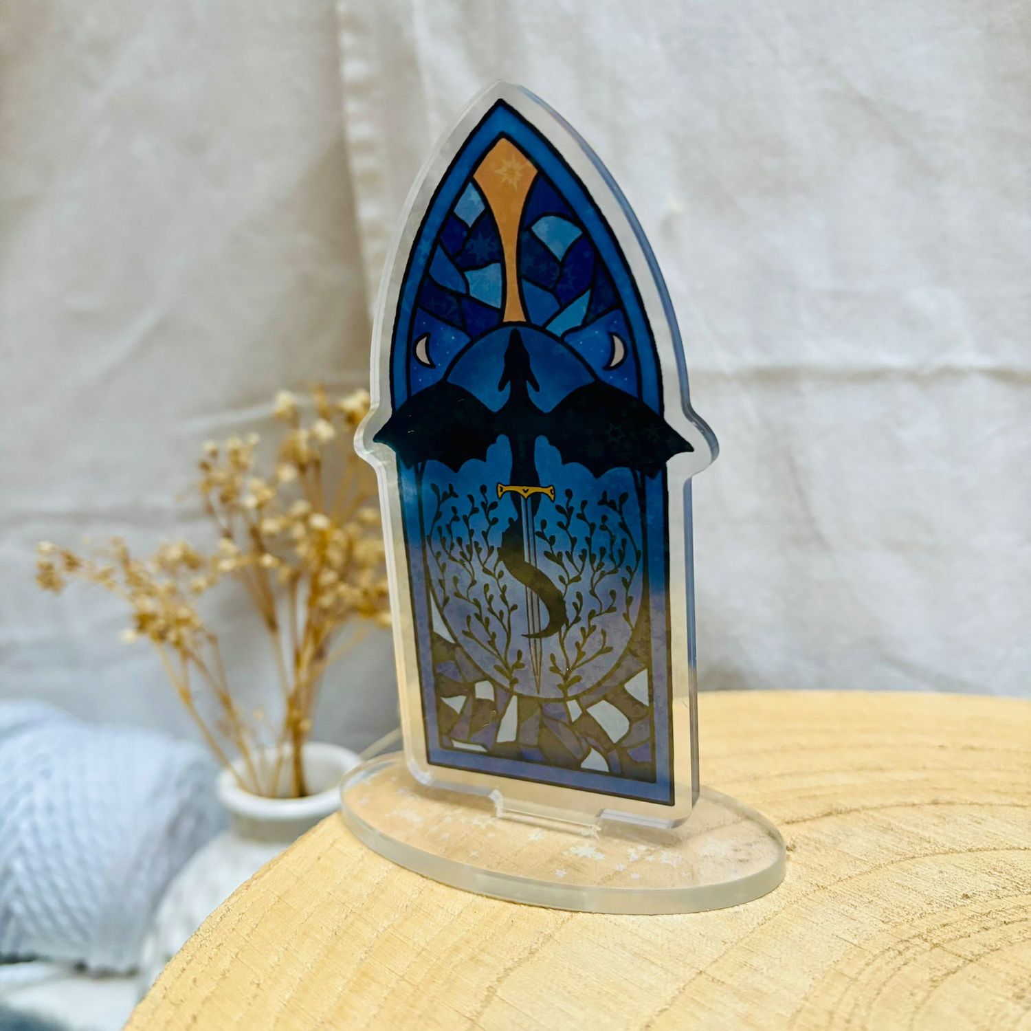 Holo-Acryl-Standee „Dragon Window“ – schimmernde Dekofigur