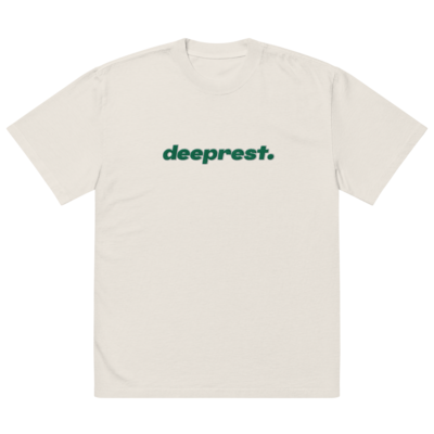 Deeprest Logo Embroidered Oversized faded t-shirt