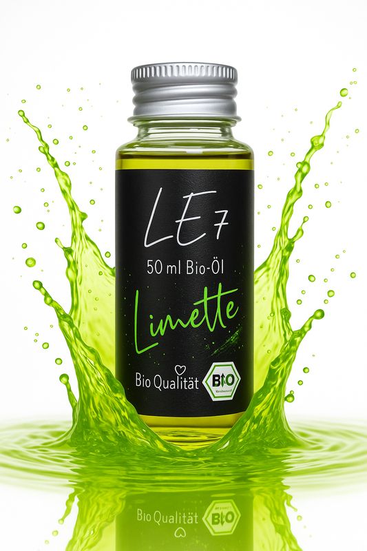 LE7 Premium Bio Limetten Duftöl – 50ml Naturreines Bio Duftöl & Parfümnachfüllung – Für Diffuser, Aromatherapie & mehr – Zertifiziert, langanhaltend bis 6 Monate & intensiv duftend