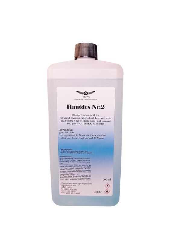 Hautdes Nr.2   1000 ml Euroflasche