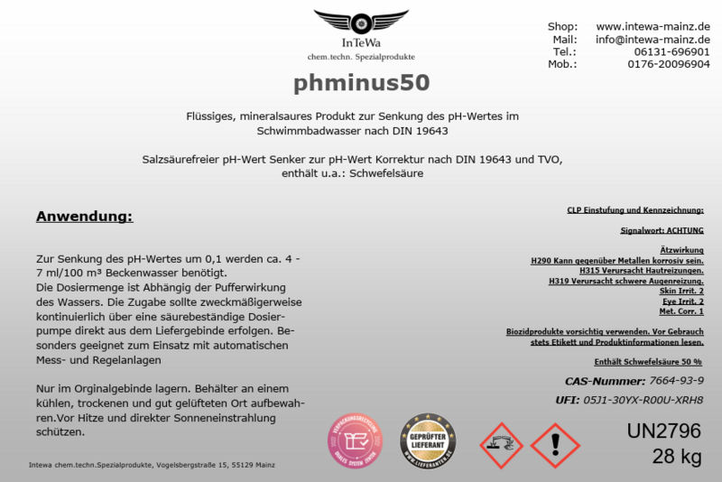 phminus50 Kunststoffkanister 28kg