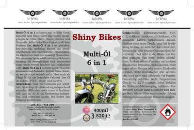Shiny Bikes Multi Öl 6 in 1 400 ml