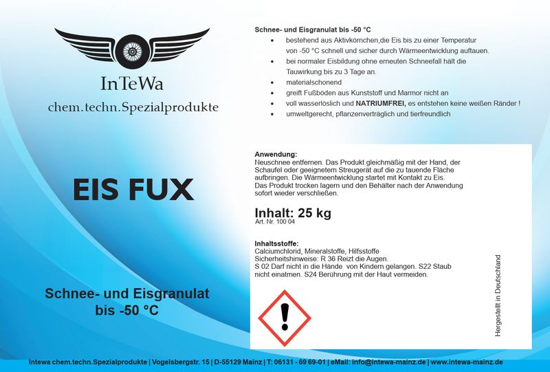 Eis Fux 25 kg Kunststoffkanister