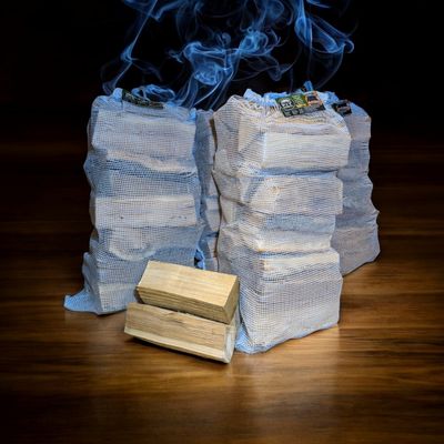 Large smoking wood chunks bags for smokers-wood splits for offset smokers 