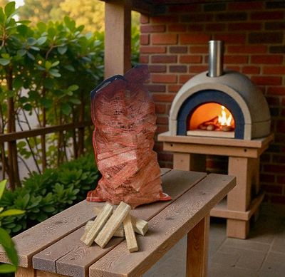 Medium size pizza oven wood chunks