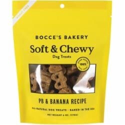 Bocce&#39;s Bakery Soft &amp; Chewy Peanut Butter &amp; Banana Dog Treats 6oz