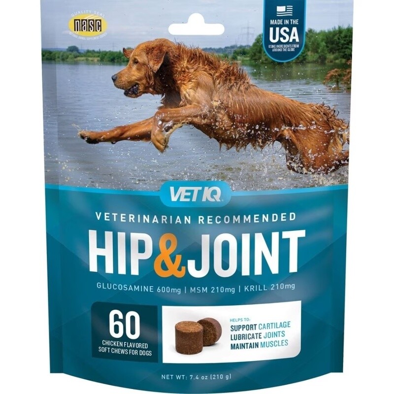 VET IQ Hip &amp; Joint Soft Chew 60ct.