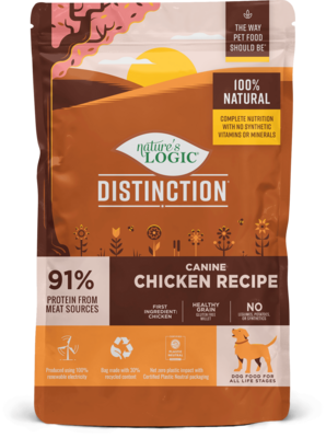 Nature&#39;s Logic Distinction Chicken Recipe Dry Dog Food 24lb