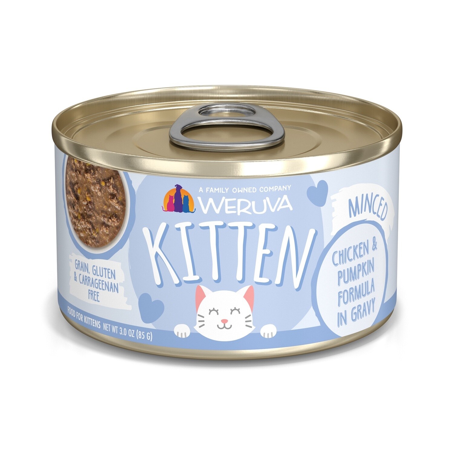 Weruva Kitten Chicken &amp; Pumpkin Formula in Gravy 3oz