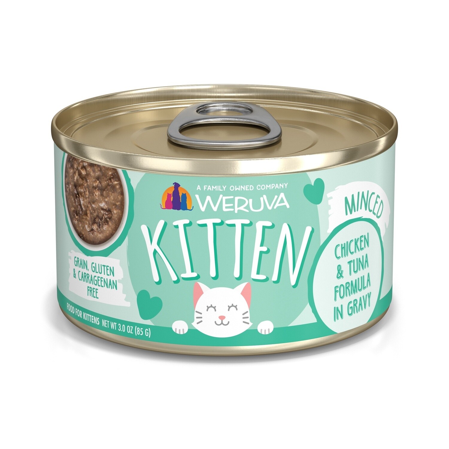 Weruva Kitten Chicken &amp; Tuna Formula in Gravy 3oz