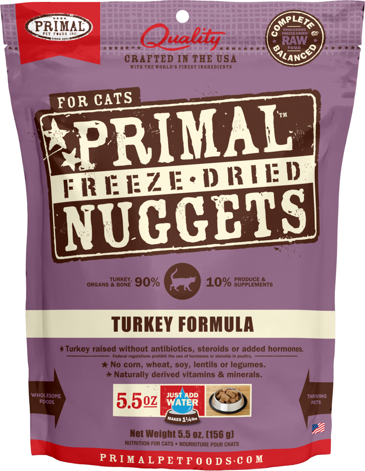 Primal Turkey Formula Nuggets Freeze Dried Raw