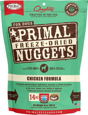 Primal Chicken Formula Nuggets Freeze Dried Raw 14oz
