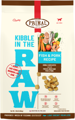 Primal Freeze Dried Kibble In The Raw Fish Recipe