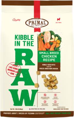 Primal Freeze Dried Kibble In The Raw Small Breed Chicken Recipe