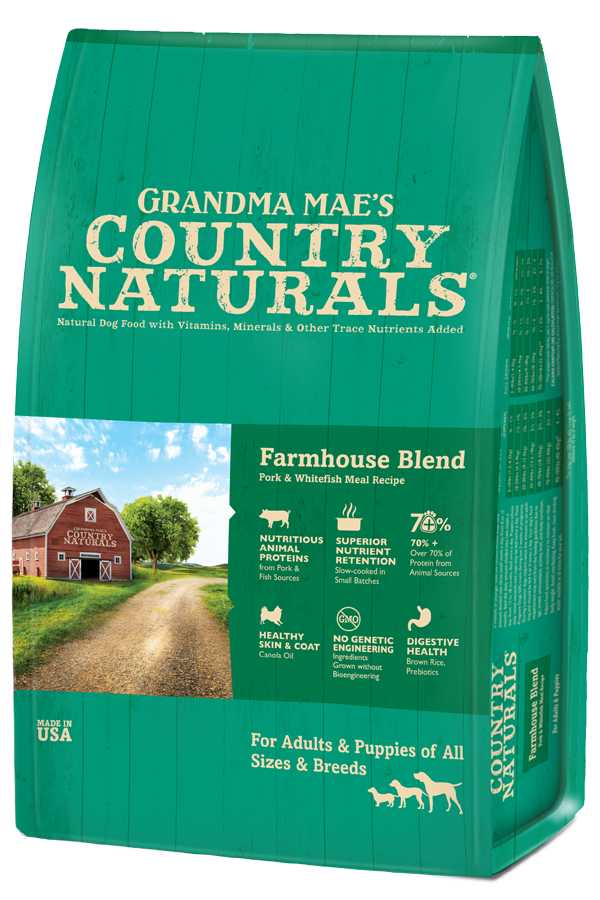 Grandma Mae&#39;s Country Naturals Farmhouse Blend Pork &amp; Fish Entrée, Size: 4lb
