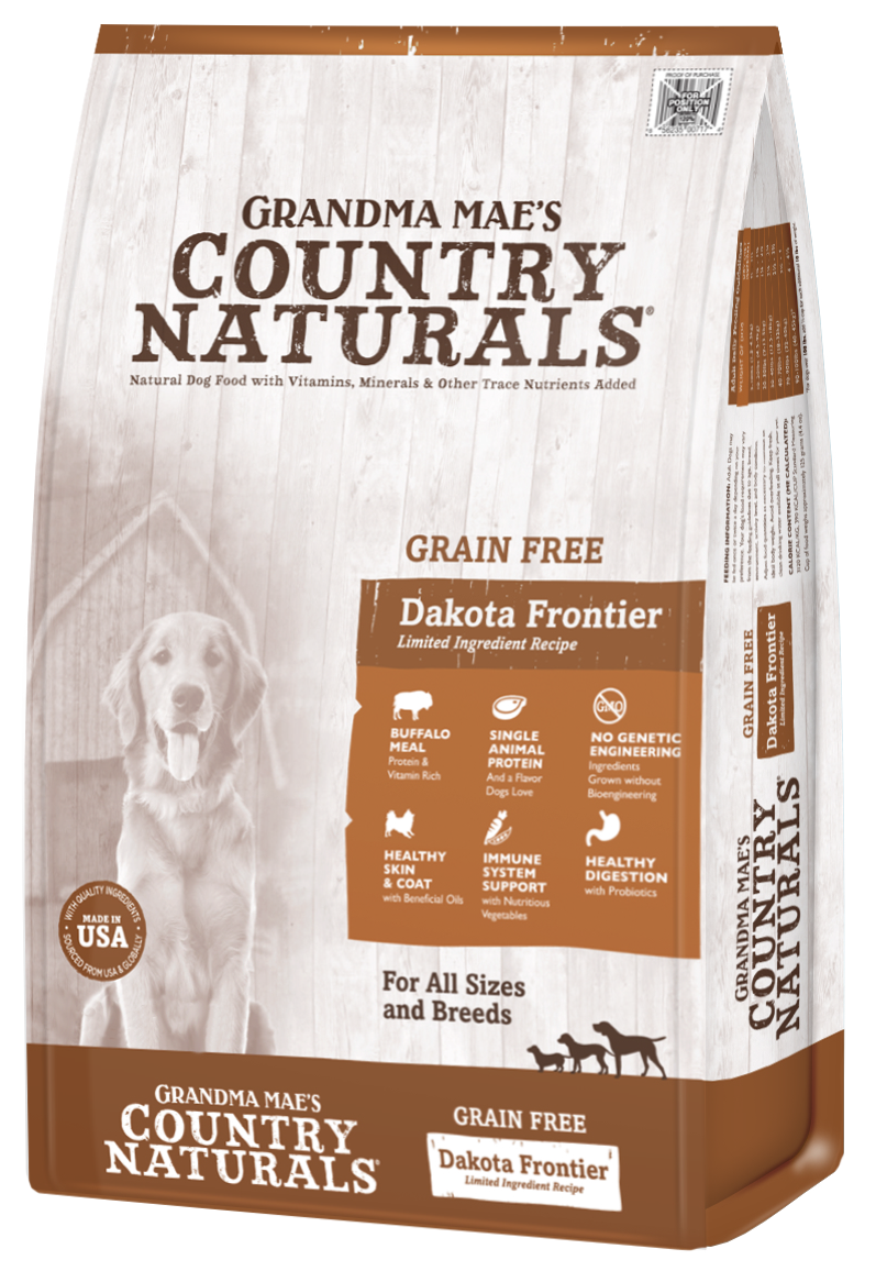 Grandma Mae&#39;s Country Naturals Grain-Free Dakota Frontier Buffalo Recipe