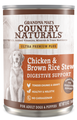 Grandma Mae&#39;s Country Naturals Chicken &amp; Brown Rice Stew 13oz