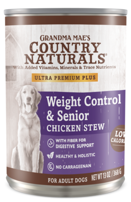 Grandma Mae&#39;s Country Naturals Weight Control &amp; Senior Chicken Stew 13oz