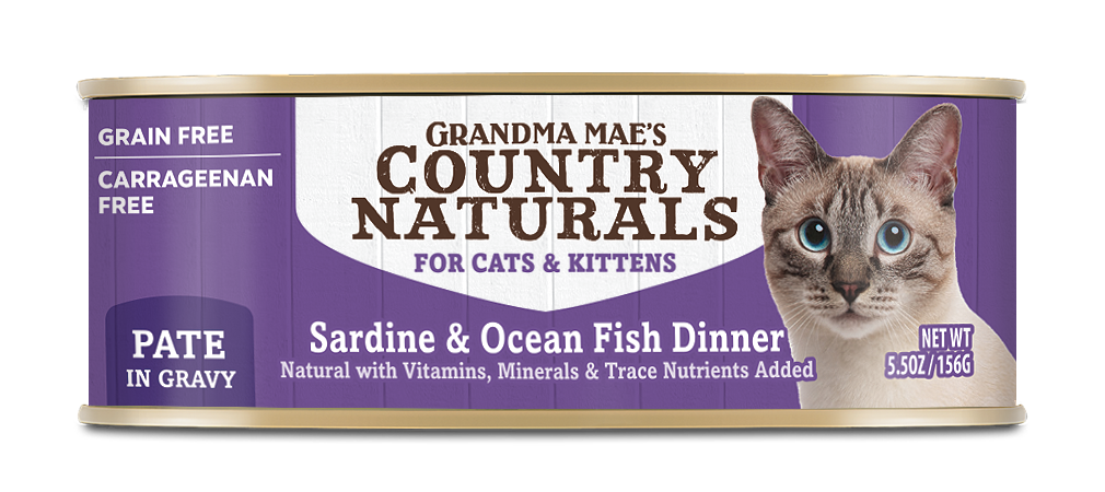 Grandma Mae&#39;s Country Naturals Grain-Free Sardine &amp; Ocean Fish Dinner 5.5oz