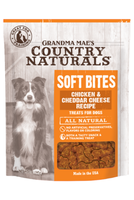 Grandma Mae&#39;s Country Naturals Soft Bites Chicken &amp; Cheddar Cheese 5oz