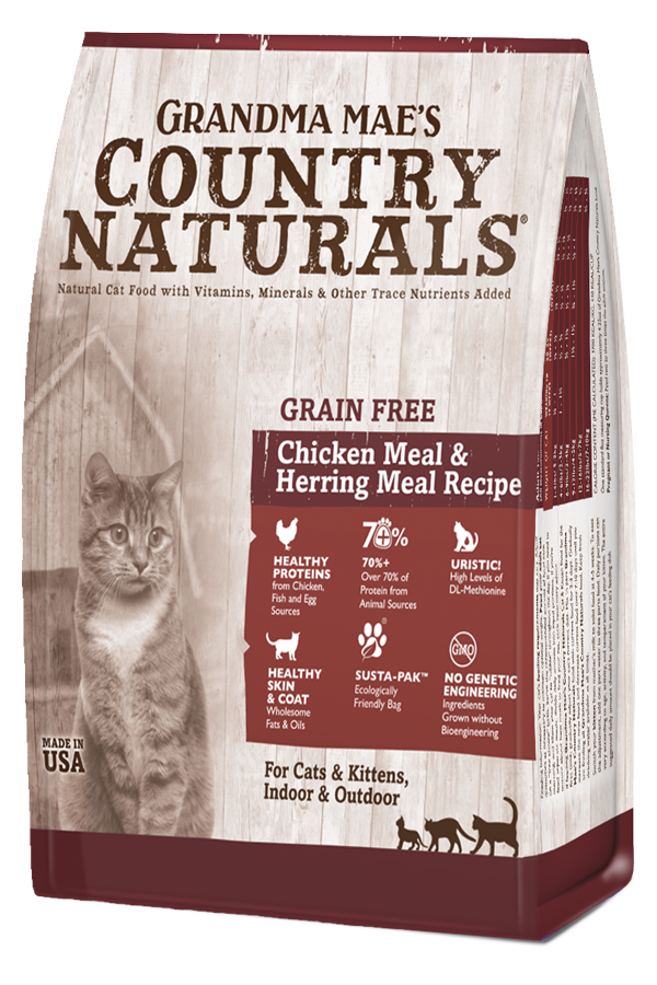 Grandma Mae&#39;s Country Naturals Grain-Free Cat &amp; Kitten Entrée, Size: 3lb