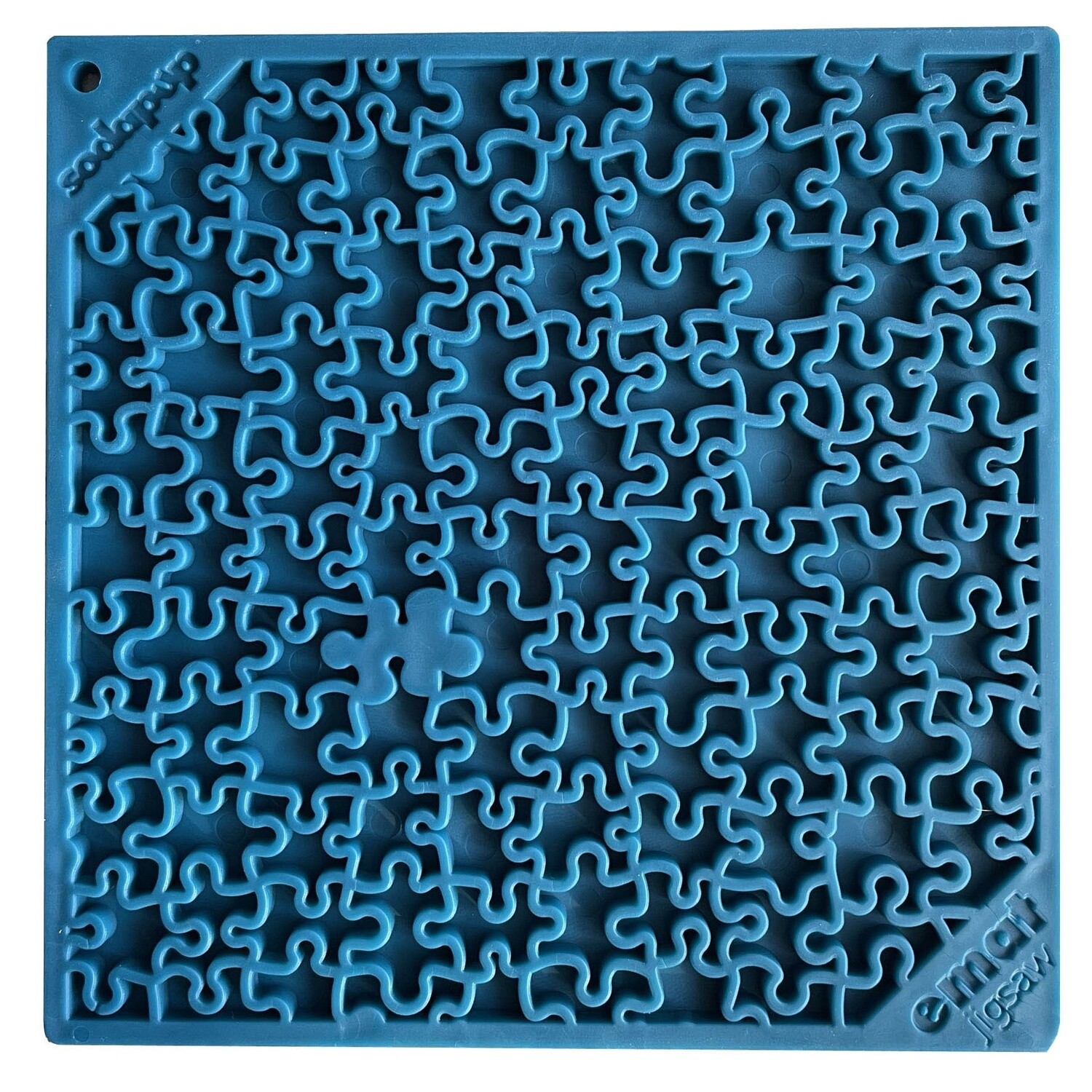 SodaPup emat Jigsaw Design Enrichment Lick Mat, Color: Blue