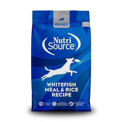 NutriSource Choice Whitefish Meal &amp; Rice Recipe 30lb