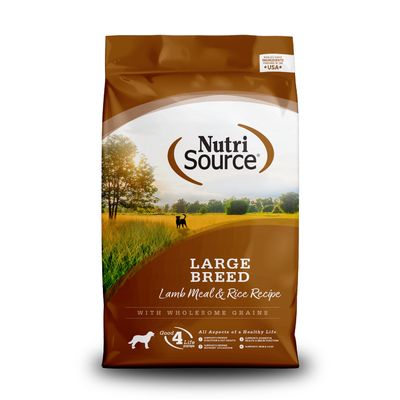 NutriSource Large Breed Lamb Meal &amp; Rice Recipe 26lb