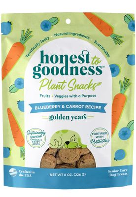 Honest To Goodness™ Plant Snacks Golden Years Blueberry &amp; Carrot Recipe Dog Treats 8oz
