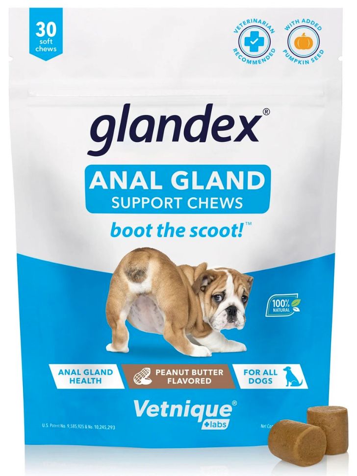 Glandex Soft Chews Anal Gland Support for Dogs 30-Count
