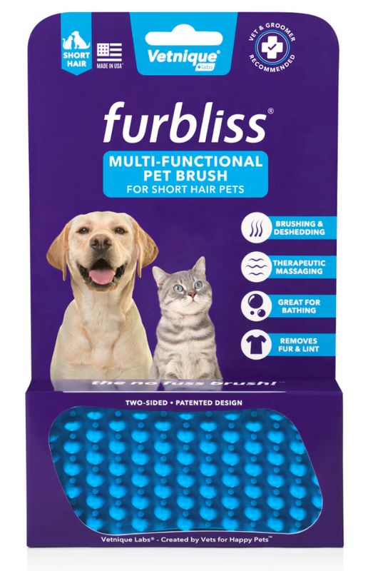 Furbliss Multi-Functional Pet Brush for Short Hair Pets