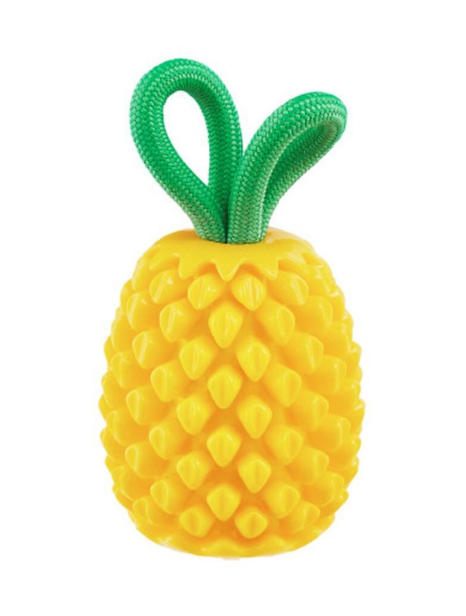 Planet Dog Dental Pineapple Dog Chew Toy Yellow