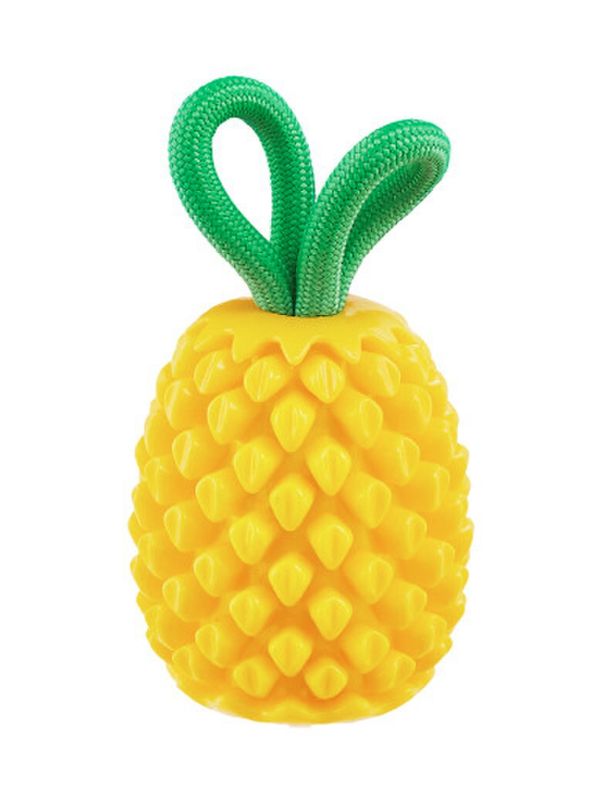 Planet Dog Dental Pineapple Dog Chew Toy Yellow