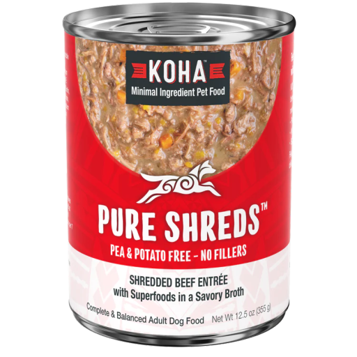 Koha Grain Free Shredded Beef Dog Food 12.5oz